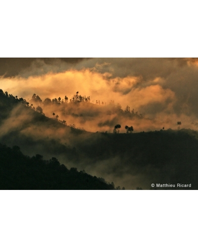 MR2085 Soleil couchant dans l'Himalaya