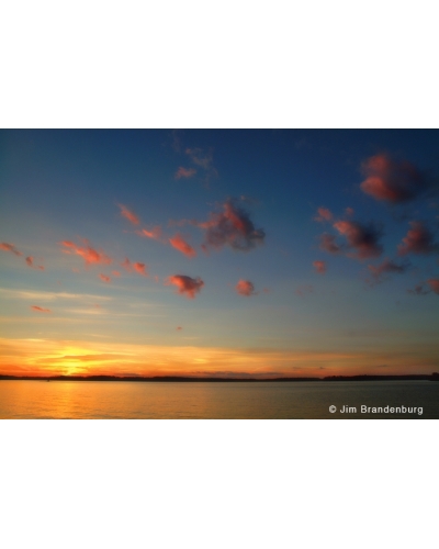 NW636 Vermilion lake red sunset