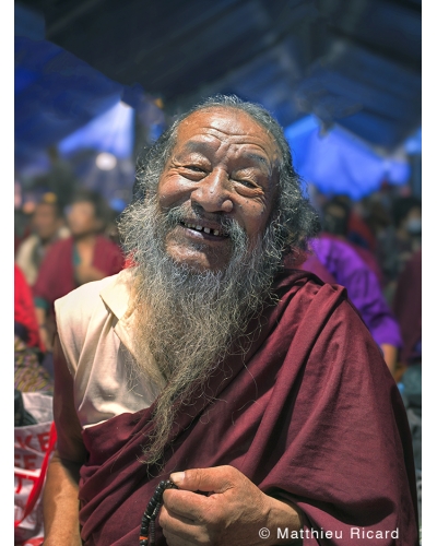 MR8435 Devotee attending empowerments, Bhutan