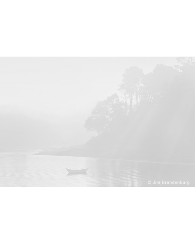 JBF102 Boat at cape with fog