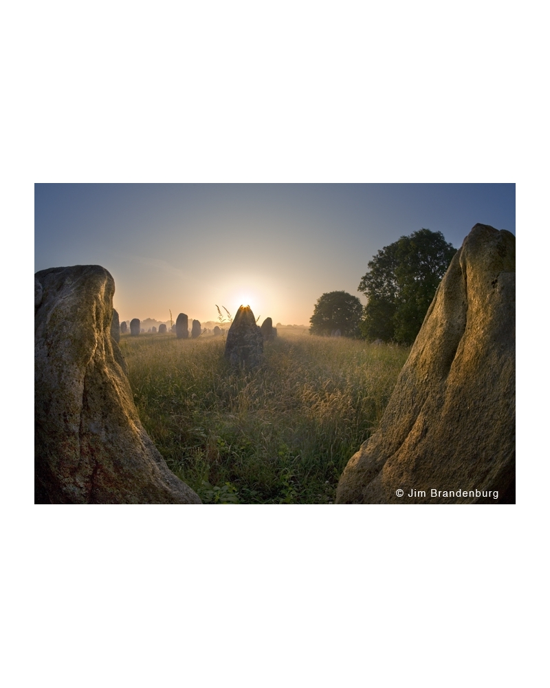 JBF108 Carnac sunrise between stones -dition limite