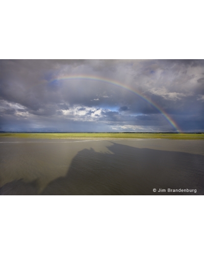 JBF119 Mont Saint Michel shadow and rainbow